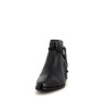 Bottines en cuir noir Fugitive